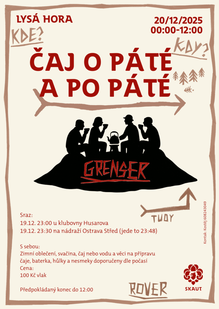 Pozvánka 2025 na Čaj o páté